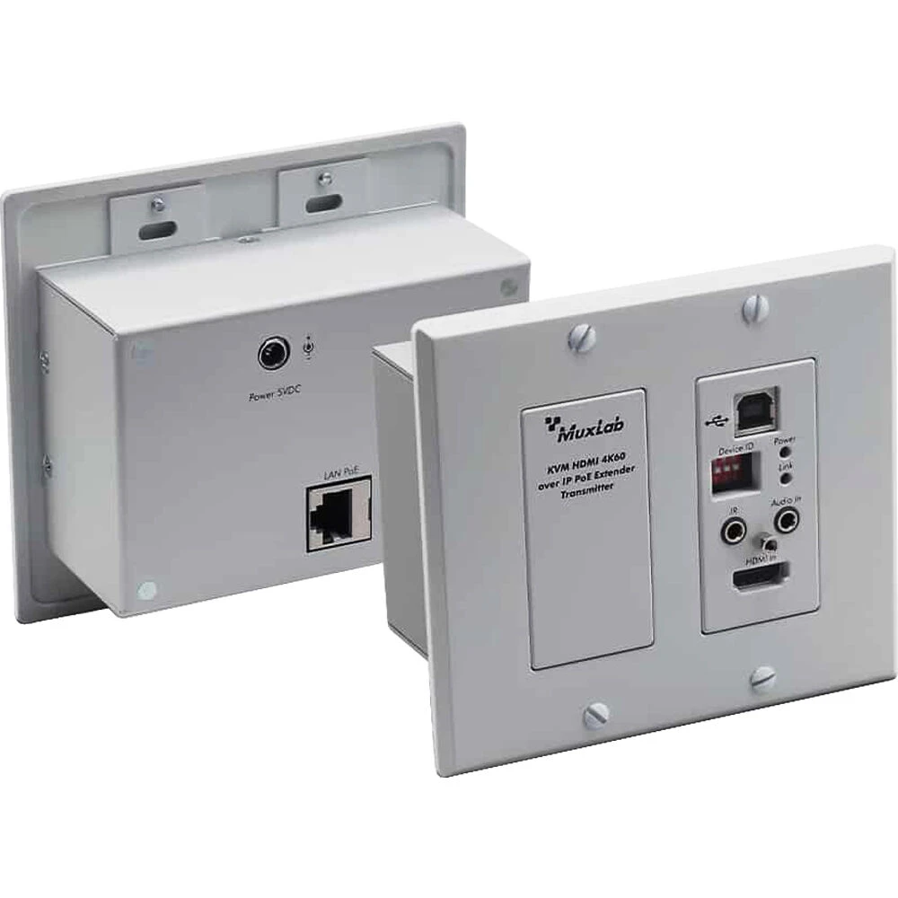 MuxLab KVM HDMI Over IP PoE TX Wall-Plate, 4K/60(Muxlab Kvm Hdmi Over Ip Poe Tx Wall Plate 4k 60) 4 MuxLab KVM HDMI Over IP PoE TX Wall-Plate, 4K/60(Muxlab Kvm Hdmi Over Ip Poe Tx Wall Plate 4k 60) - Image 4