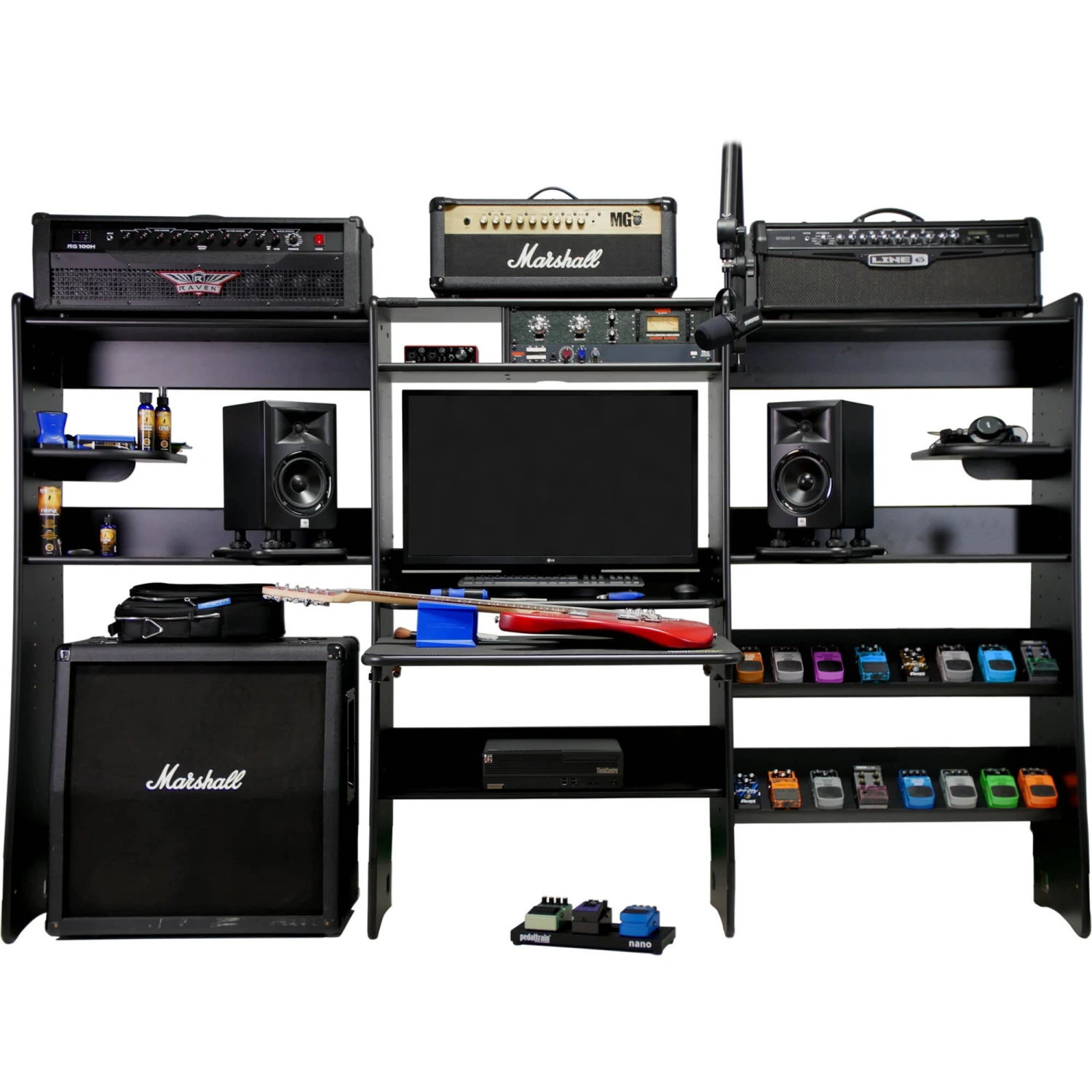 RAB Audio ProRak Guitar Studio Rack System (3 RU, Black Trim)(Rab Audio Prorak Guitar Studio Rack System 3 Ru Black Trim) 4 RAB Audio ProRak Guitar Studio Rack System (3 RU, Black Trim)(Rab Audio Prorak Guitar Studio Rack System 3 Ru Black Trim) - Image 4