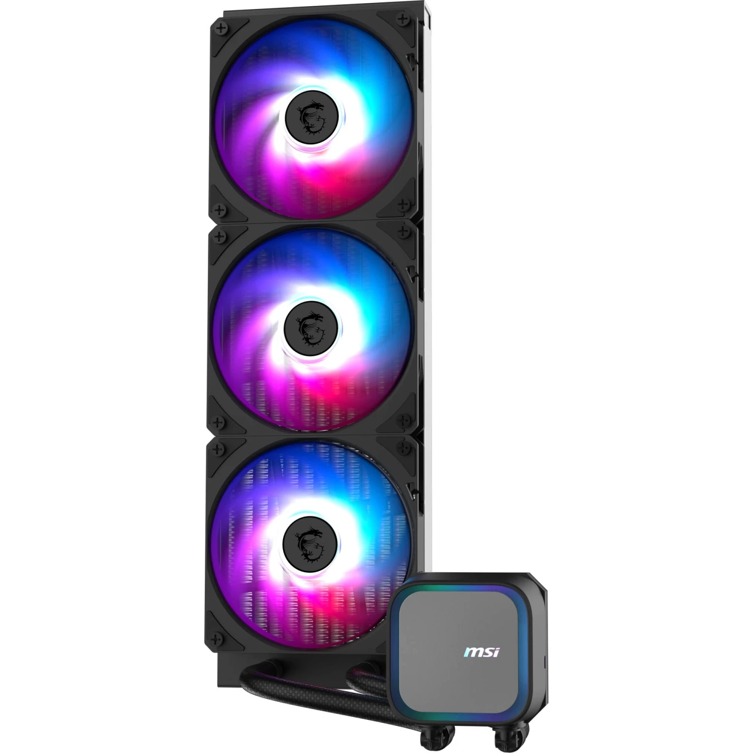 MSI MAG CORELIQUID A13 360mm ARGB AIO Liquid CPU Cooler (Black)(Msi Mag Coreliquid A13 360mm Argb Aio Liquid Cpu Cooler Black) 3 MSI MAG CORELIQUID A13 360mm ARGB AIO Liquid CPU Cooler (Black)(Msi Mag Coreliquid A13 360mm Argb Aio Liquid Cpu Cooler Black) - Image 3