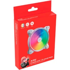 XPG 120mm HURRICANE ARGB PWM Case Fan (White)(Xpg 120mm Hurricane Argb Pwm Case Fan White) -Celestron Shop 1734440739 IMG 2396676