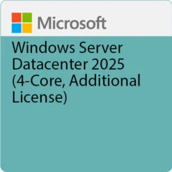 Microsoft Windows Server Datacenter 2025 (4-Core, Additional License)(Microsoft Windows Server Datacenter 2025 4 Core Additional License)