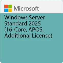 Microsoft Windows Server Standard 2025 (16-Core, APOS, Additional License)(Microsoft Windows Server Standard 2025 16 Core Apos Additional License)