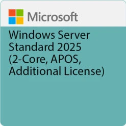 Microsoft Windows Server Standard 2025 (2-Core, APOS, Additional License)(Microsoft Windows Server Standard 2025 2 Core Apos Additional License)