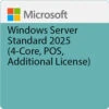 Microsoft Windows Server Standard 2025 (4-Core, POS, Additional License)(Microsoft Windows Server Standard 2025 4 Core Pos Additional License)