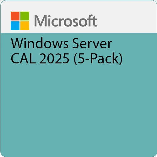 Microsoft Windows Server 2025 Standard Edition (5-Pack User Client Access License)(Microsoft Windows Server 2025 Standard Edition 5 Pack User Client Access License) 1 Microsoft Windows Server 2025 Standard Edition (5-Pack User Client Access License)(Microsoft Windows Server 2025 Standard Edition 5 Pack User Client Access License)