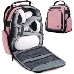 USA GEAR UBK Oculus VR Headset Backpack (Red)(Usa Gear Ubk Oculus Vr Headset Backpack Red)