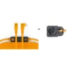 Tether Tools LeverLock & Optima Cable Kit (15', High-Visibility Orange, Right-Angle)(Tether Tools Leverlock Optima Cable Kit 15 High Visibility Orange Right Angle)