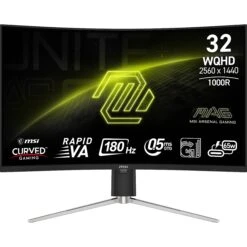 MSI MAG 325CQRF QD E2 31.5" 1440p HDR 180 Hz Curved Gaming Monitor(Msi Mag 325cqrf Qd E2 31 5 1440p Hdr 180 Hz Curved Gaming Monitor) -Celestron Shop 1738929597 IMG 2427780