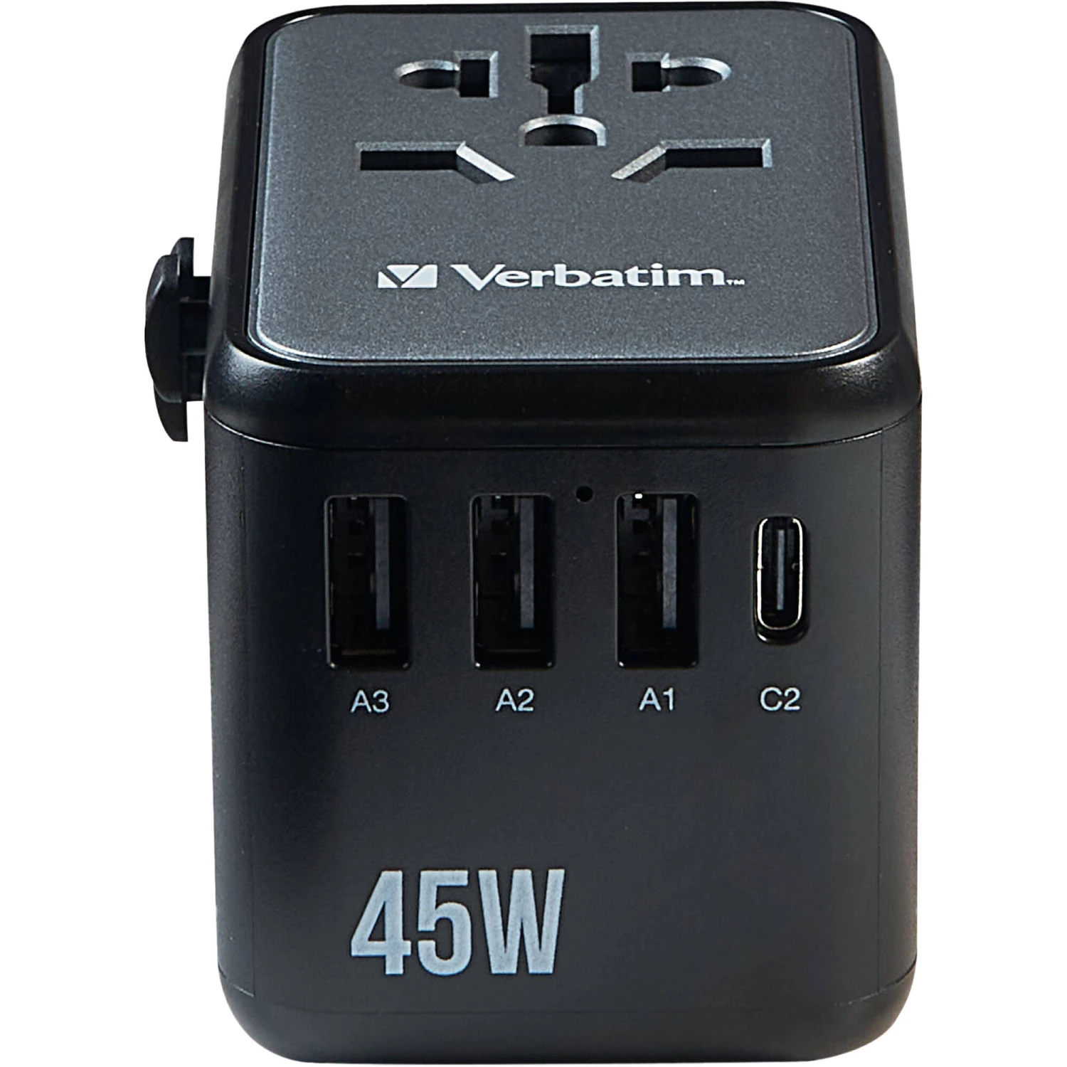 Verbatim UTA-08 45W 5-Port USB-C/USB-A Universal Travel Adapter(Verbatim Uta 08 45w 5 Port Usb C Usb A Universal Travel Adapter) 2 Verbatim UTA-08 45W 5-Port USB-C/USB-A Universal Travel Adapter(Verbatim Uta 08 45w 5 Port Usb C Usb A Universal Travel Adapter) - Image 2
