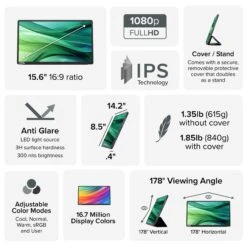 Plugable 15.6" USB-C Portable Monitor With Full-Size Folding Bluetooth Keyboard And Case(Plugable 15 6 Usb C Portable Monitor With Full Size Folding Bluetooth Keyboard And Case) -Celestron Shop 1739962494 IMG 2435440