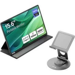 Plugable 15.6" USB-C Portable Monitor With Universal Tablet Stand(Plugable 15 6 Usb C Portable Monitor With Universal Tablet Stand)