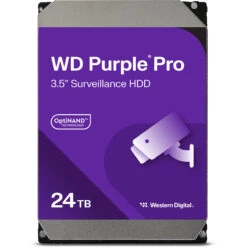 WD 24TB Purple Pro 7200 Rpm SATA III 3.5" Internal Surveillance Hard Drive (Retail)(Wd 24tb Purple Pro 7200 Rpm Sata Iii 3 5 Internal Surveillance Hard Drive Retail)
