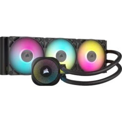 CORSAIR ICUE LINK TITAN RX RGB 360mm AIO Liquid CPU Cooler (Black)(Corsair Icue Link Titan Rx Rgb 360mm Aio Liquid Cpu Cooler Black)