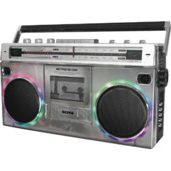ION Audio Retro Glow Wireless Translucent Boombox With 10-Hour Battery(Ion Audio Retro Glow Wireless Translucent Boombox With 10 Hour Battery)