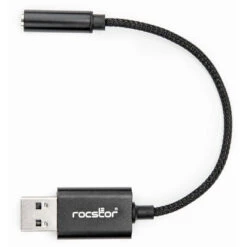 Rocstor USB-A To 3.5mm Audio Adapter (Black)(Rocstor Usb A To 3 5mm Audio Adapter Black) -Celestron Shop 1740743078 IMG 2444058