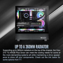 Thermaltake View 270 Plus TG ARGB Mid Tower ATX Computer Chassis (Black)(Thermaltake View 270 Plus Tg Argb Mid Tower Atx Computer Chassis Black) 9 Thermaltake View 270 Plus TG ARGB Mid Tower ATX Computer Chassis (Black)(Thermaltake View 270 Plus Tg Argb Mid Tower Atx Computer Chassis Black) -Celestron Shop 1742994829 IMG 2459516