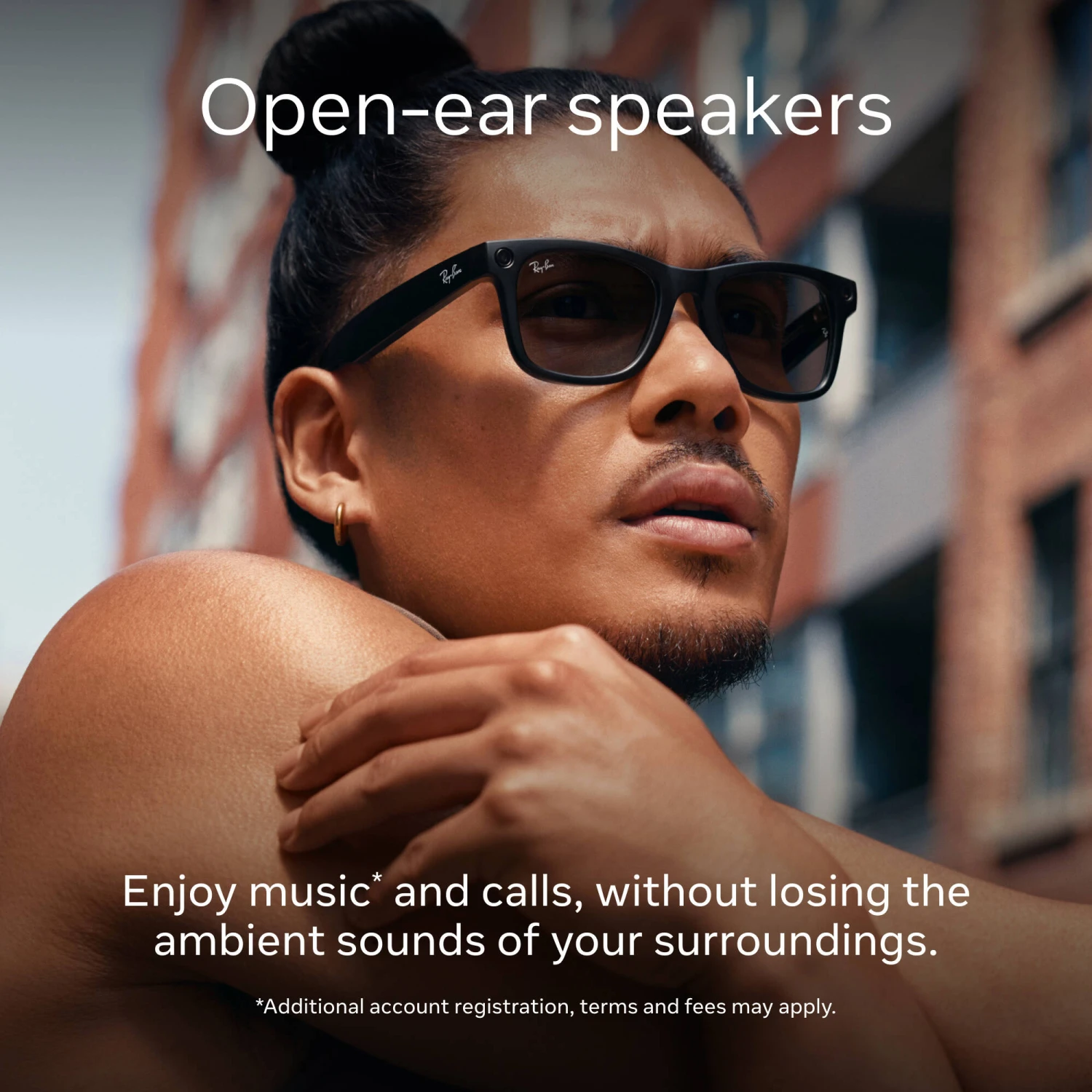 Meta Ray-Ban Wayfarer Glasses (Shiny Black, Large)(Meta Ray Ban Wayfarer Glasses Shiny Black Large) 3 Meta Ray-Ban Wayfarer Glasses (Shiny Black, Large)(Meta Ray Ban Wayfarer Glasses Shiny Black Large) - Image 3