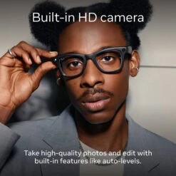 Meta Ray-Ban Wayfarer Glasses (Shiny Black, Large)(Meta Ray Ban Wayfarer Glasses Shiny Black Large) 10 Meta Ray-Ban Wayfarer Glasses (Shiny Black, Large)(Meta Ray Ban Wayfarer Glasses Shiny Black Large) -Celestron Shop 1746639820 IMG 2488036