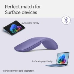 Microsoft Surface Arc Wireless Mouse (Violet)(Microsoft Surface Arc Wireless Mouse Violet) -Celestron Shop 1746723108 IMG 2489096