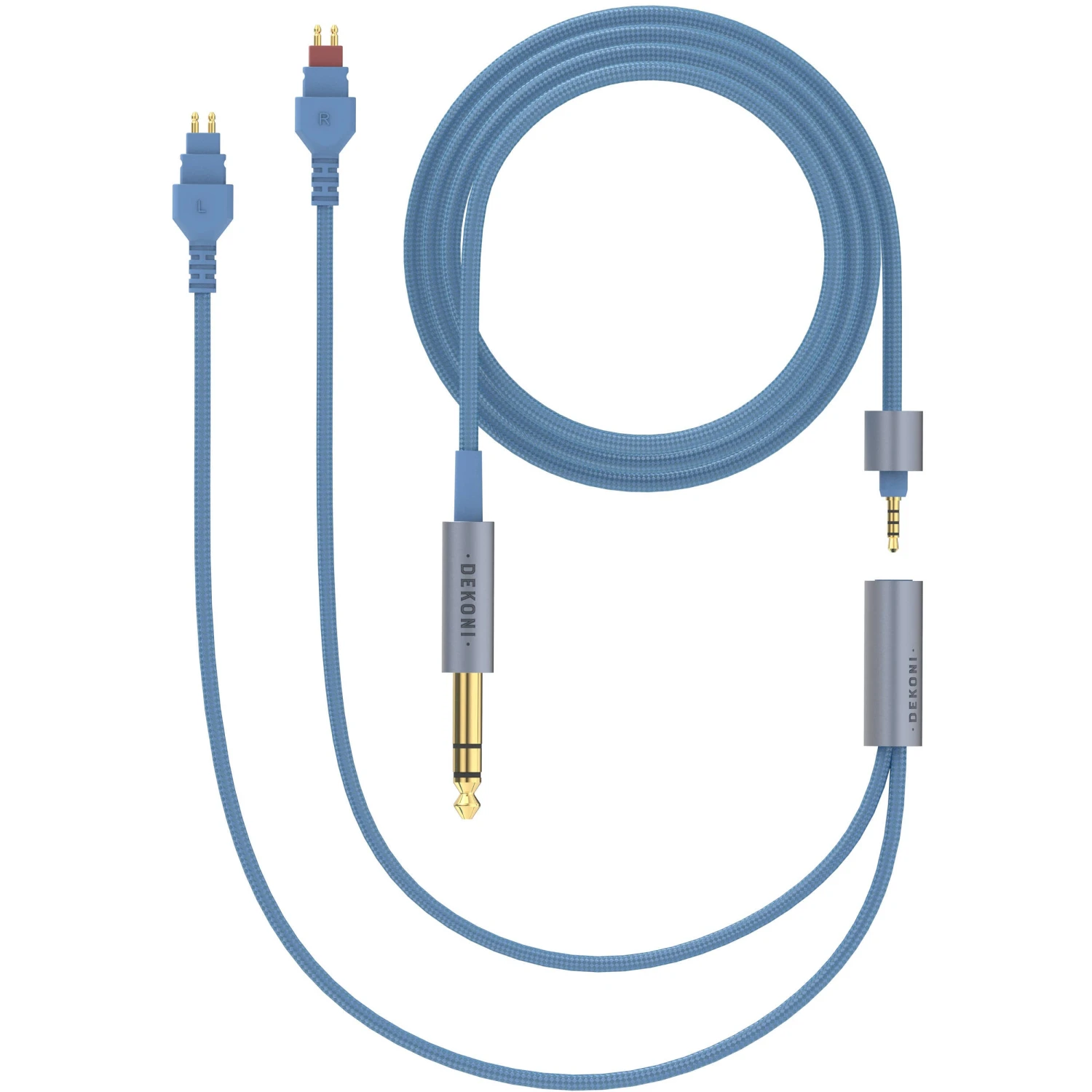 Dekoni Audio Ensemble 1/4" 64" Nylon Wrapped Cable With HD600 Headphone Connector(Dekoni Audio Ensemble 1 4 64 Nylon Wrapped Cable With Hd600 Headphone Connector) 1 Dekoni Audio Ensemble 1/4" 64" Nylon Wrapped Cable With HD600 Headphone Connector(Dekoni Audio Ensemble 1 4 64 Nylon Wrapped Cable With Hd600 Headphone Connector)