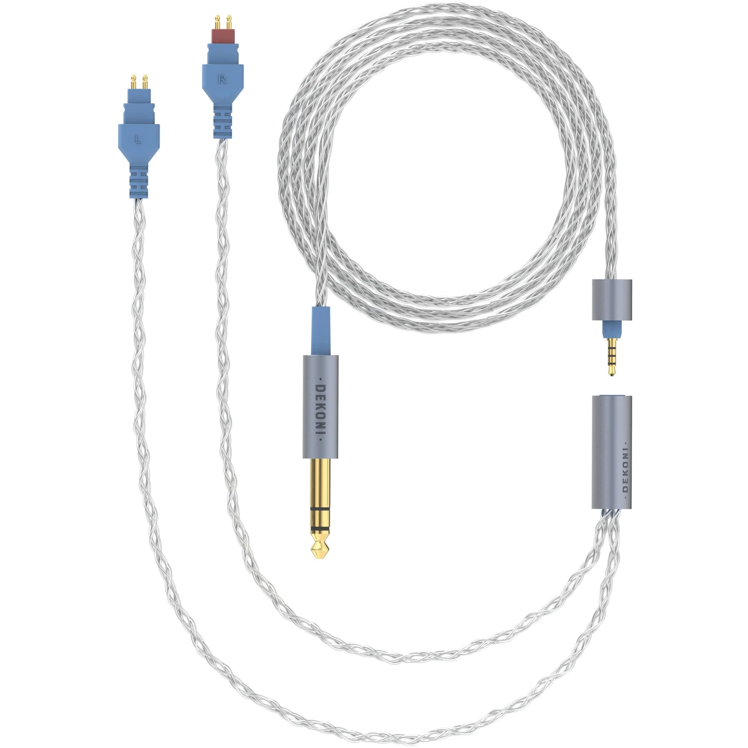 Dekoni Audio Ensemble 1/4" Braided Cable With HD600 Headphone Connectors (52")(Dekoni Audio Ensemble 1 4 Braided Cable With Hd600 Headphone Connectors 52) 1 Dekoni Audio Ensemble 1/4" Braided Cable With HD600 Headphone Connectors (52")(Dekoni Audio Ensemble 1 4 Braided Cable With Hd600 Headphone Connectors 52)