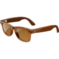 Meta Ray-Ban Wayfarer Glasses With Polarization (Shiny Caramel, Large)(Meta Ray Ban Wayfarer Glasses With Polarization Shiny Caramel Large) -Celestron Shop 1747908720 IMG 2499240