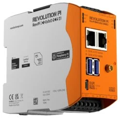 KUNBUS PR100377 RevPi Base Module, 8GB, 10.8 To 28.8V In, 4 Core, ARM Cortex-A72, Raspberry Pi OS, 20W, IP20(Kunbus Pr100377 Revpi Base Module 8gb 10 8 To 28 8v In 4 Core Arm Cortex A72 Raspberry Pi Os 20w Ip20)