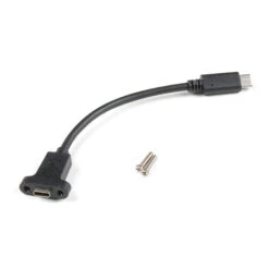 SparkFun Panel Mount USB-C Extension Cable - 6"(Sparkfun Panel Mount Usb C Extension Cable 6)