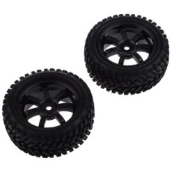 Neewer 2 PCS Black 73mm Soft Rubber Tyre Set 7 Spoke Wheel Rim For 1/10 RC On-Road Car Flat Run Car(Neewer 2 Pcs Black 73mm Soft Rubber Tyre Set 7 Spoke Wheel Rim For 1 10 Rc On Road Car Flat Run Car)