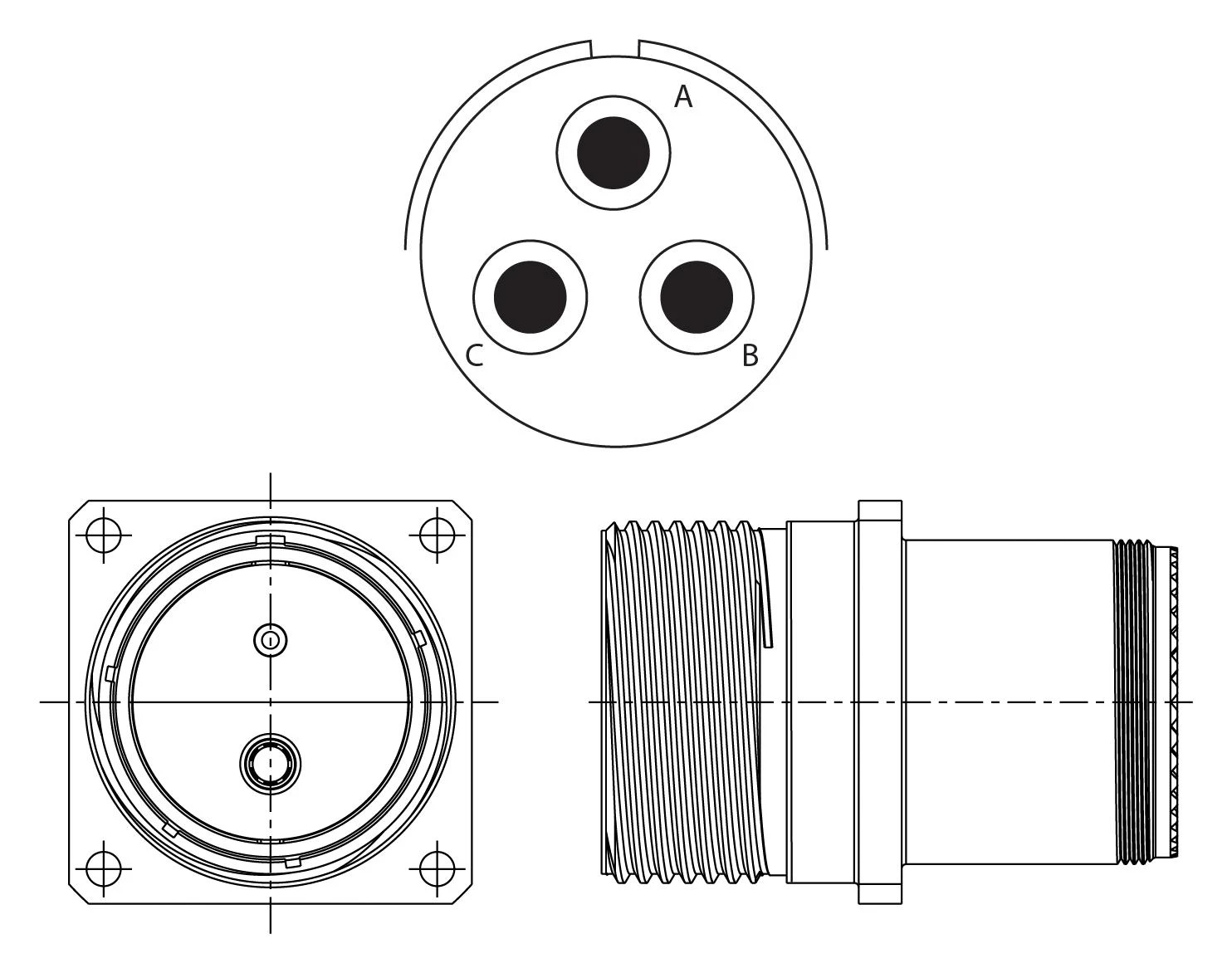 Amphenol Aerospace TVM00DS-23L-2P Circular Conn Rcpt 3POS Wall Mount(Amphenol Aerospace Tvm00ds 23l 2p Circular Conn Rcpt 3pos Wall Mount) 2 Amphenol Aerospace TVM00DS-23L-2P Circular Conn Rcpt 3POS Wall Mount(Amphenol Aerospace Tvm00ds 23l 2p Circular Conn Rcpt 3pos Wall Mount) - Image 2