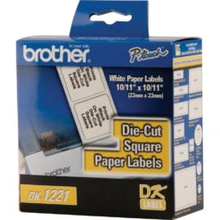 Brother DK1221 Square Paper Labels (1000 Labels)(Brother Dk1221 Square Paper Labels 1000 Labels)