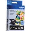 Brother LC75BK Innobella High Yield XL Black Ink Cartridge(Brother Lc75bk Innobella High Yield Xl Black Ink Cartridge)