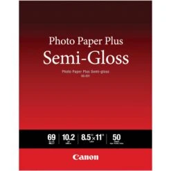 Canon SG-201 Photo Paper Plus Semi-Gloss (8.5 X 11", 50 Sheets)(Canon Sg 201 Photo Paper Plus Semi Gloss 8 5 X 11 50 Sheets)