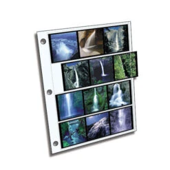 ClearFile Archival Plus Negative Page, 6x6cm (120), 4-Strips Of 3-Frames (Horizontal) - 100 Pack(Clearfile Archival Plus Negative Page 6x6cm 120 4 Strips Of 3 Frames Horizontal 100 Pack)