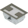 FSR RFL4.5-D1G-CLYDD Carpet Trim Cover- Dual Door- 4.69" Deep Floor Box (Clay)(Fsr Rfl4 5 D1g Clydd Carpet Trim Cover Dual Door 4 69 Deep Floor Box Clay)