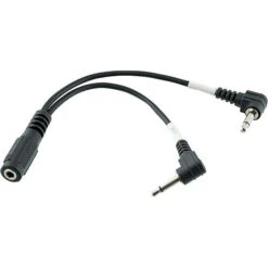 Hosa Technology Stereo 3.5mm Mini Female To 2 Mini Mono Right-Angle Male Y-Cable - 6"(Hosa Technology Stereo 3 5mm Mini Female To 2 Mini Mono Right Angle Male Y Cable 6)