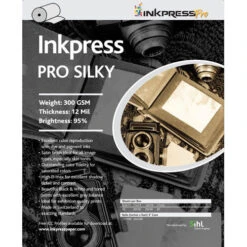 Inkpress Media Pro Silky Paper (300gsm) For Inkjet - 24" Wide X 100' Long Roll(Inkpress Media Pro Silky Paper 300gsm For Inkjet 24 Wide X 100 Long Roll)
