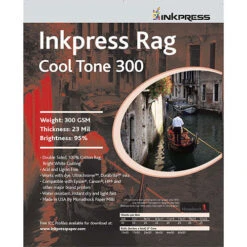 Inkpress Media Rag Cool Tone 300 Paper (5 X 7", 50 Sheets)(Inkpress Media Rag Cool Tone 300 Paper 5 X 7 50 Sheets)