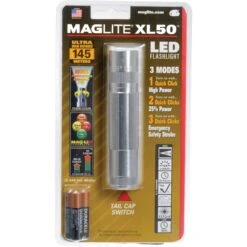 Maglite XL50 LED Flashlight (Silver, Clamshell Packaging)(Maglite Xl50 Led Flashlight Silver Clamshell Packaging)