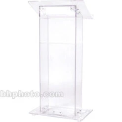 Oklahoma Sound 401S Lectern - Clear Acrylic, Shelf, Plexiglas(Oklahoma Sound 401s Lectern Clear Acrylic Shelf Plexiglas)