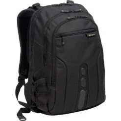 Targus 15.6" Spruce EcoSmart Backpack (Black/Green)(Targus 15 6 Spruce Ecosmart Backpack Black Green)