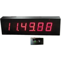 Alzatex DSP256B_U 6- Digit Race Clock With 2.33"-High Solid-Segment Digits(Alzatex Dsp256b_u 6 Digit Race Clock With 2 33 High Solid Segment Digits)