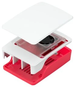 RASPBERRY-PI SC1159 SBC, RPI 5-Accessories, Plastic Case, Inbuilt Fan, Red-White GTIN UPC EAN: 5056561803340(Raspberry Pi Sc1159 Sbc Rpi 5 Accessories Plastic Case Inbuilt Fan Red White Gtin Upc Ean 5056561803340)
