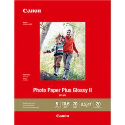 Canon PP-301 Photo Paper Plus Glossy II (8.5 X 11", 20 Sheets)(Canon Pp 301 Photo Paper Plus Glossy Ii 8 5 X 11 20 Sheets)