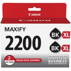 Canon PGI-2200XL Black Ink Cartridge (2-Pack)(Canon Pgi 2200xl Black Ink Cartridge 2 Pack)