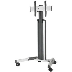 Chief Medium FUSION Manual Height Adjustable Mobile Video Cart For 37 To 55" Displays (Silver)(Chief Medium Fusion Manual Height Adjustable Mobile Video Cart For 37 To 55 Displays Silver)