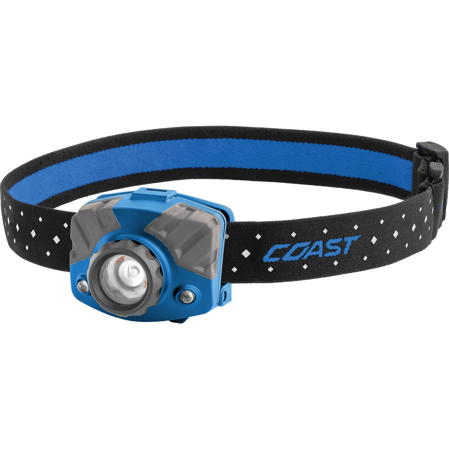 COAST FL75R Dual-Color Pure Beam Focusing Rechargeable LED Headlamp (Blue/Gray)(Coast Fl75r Dual Color Pure Beam Focusing Rechargeable Led Headlamp Blue Gray)