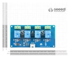 SEEED STUDIO 103020133 Relay Board, With Cable, Acrylic Case, SPDT, 4 Channel, 5V, Arduino Board(Seeed Studio 103020133 Relay Board With Cable Acrylic Case Spdt 4 Channel 5v Arduino Board) -Celestron Shop eddf3e323c86be6437d63e0ecbf591b0