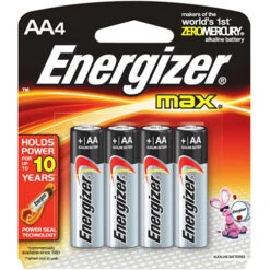 Energizer Max AA Alkaline Batteries (4-Pack, 1.5V)(Energizer Max Aa Alkaline Batteries 4 Pack 1 5v)
