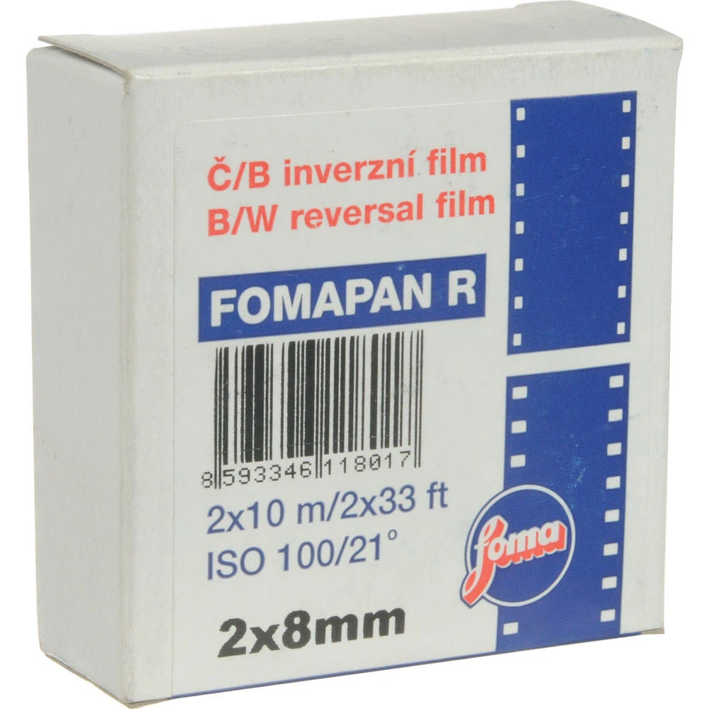 Fomapan R100 Black And White Transparency Film (Double Standard 8mm, 32.8' Roll)(Fomapan R100 Black And White Transparency Film Double Standard 8mm 32 8 Roll) 1 Fomapan R100 Black And White Transparency Film (Double Standard 8mm, 32.8' Roll)(Fomapan R100 Black And White Transparency Film Double Standard 8mm 32 8 Roll)
